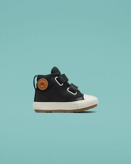 Tenisi Inalti Baieti Converse Chuck Taylor All Star Berkshire Boot Easy-On Piele Negrii | RO WFEOY093